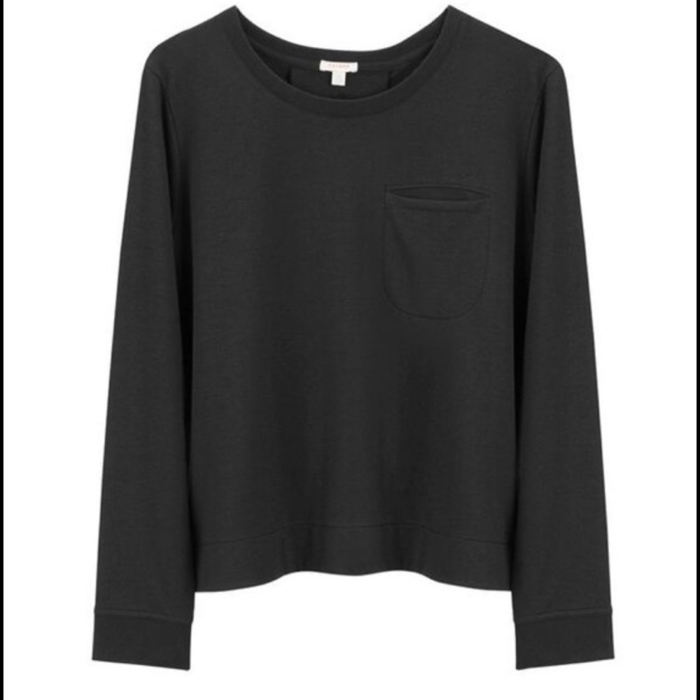 Cuyana French Terry Pleat-Back Sweatshirt - XS/S
